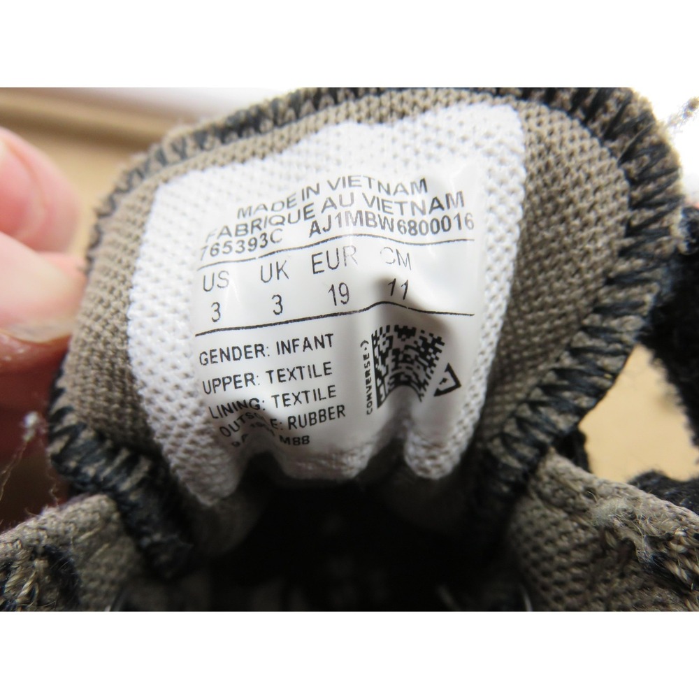 Converse Dinoverse Chuck‎ Taylor All Star Shoes Infant Sz 3 Dinosaur Space HiTop - Picture 8 of 10